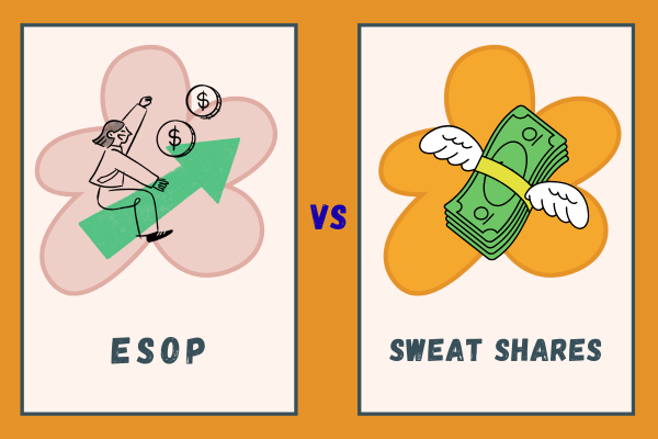 difference between sweat equity shares and ESOP